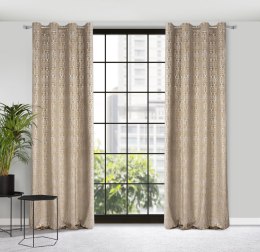 ZAS0LAURA0BEŻ+ZŁ 140X250 Ösen