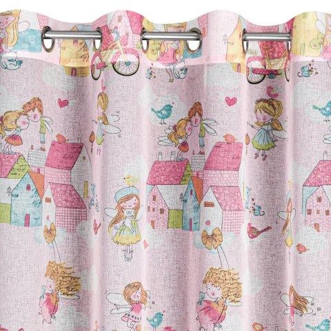 ZAS0POLLY0RÓŻ 140X250 Ösen