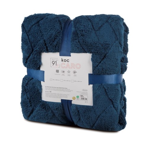 Deka Caro 70x160 cm tmavě modrá