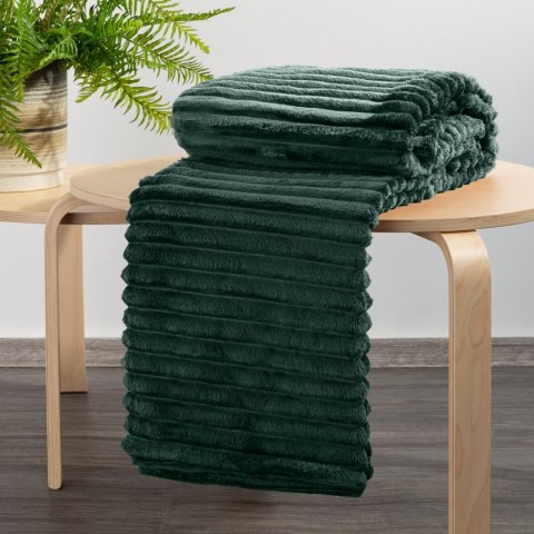 MĚKKÁ DEKA 150X200 CM TMAVĚ ZELENÁ