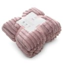 MĚKKÁ DEKA 150X200 CM PRÁŠKOVĚ RŮŽOVÁ