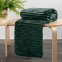 MĚKKÁ DEKA 170X210 CM TMAVĚ ZELENÁ