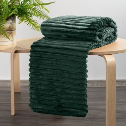 MĚKKÁ DEKA 70X160 CM TMAVĚ ZELENÁ