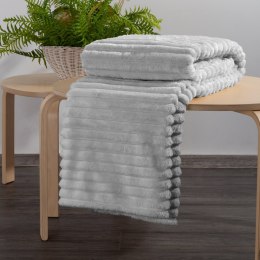 MĚKKÁ DEKA 70X160 CM STŘÍBRNÁ