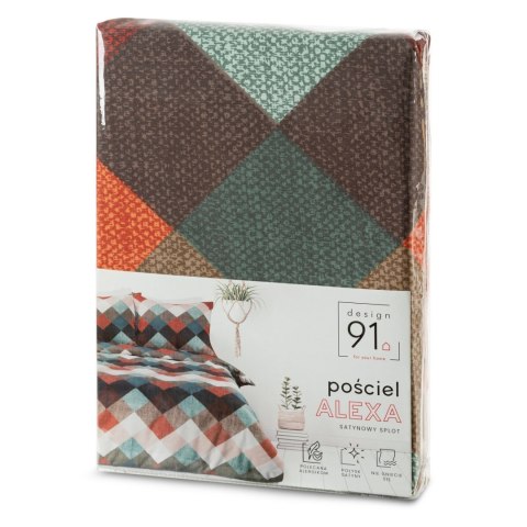 Sada ložního prádla ALEXA 160X200 CM HNĚDÁ