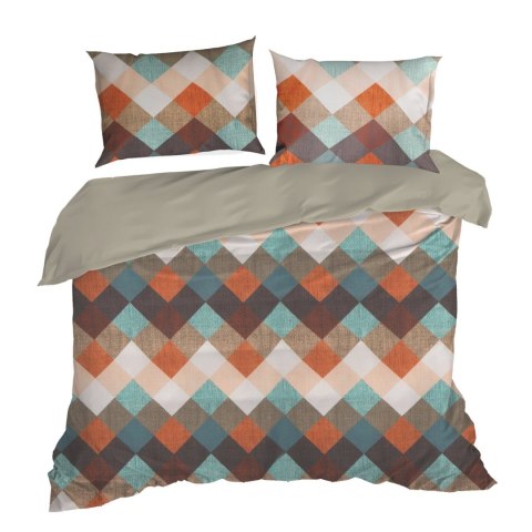 Sada ložního prádla ALEXA 160X200 CM HNĚDÁ