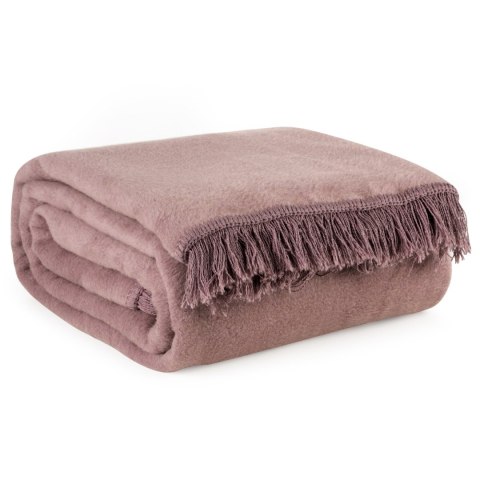 AKRYLOVÁ DEKA 220X240 CM PRÁŠKOVĚ RŮŽOVÁ