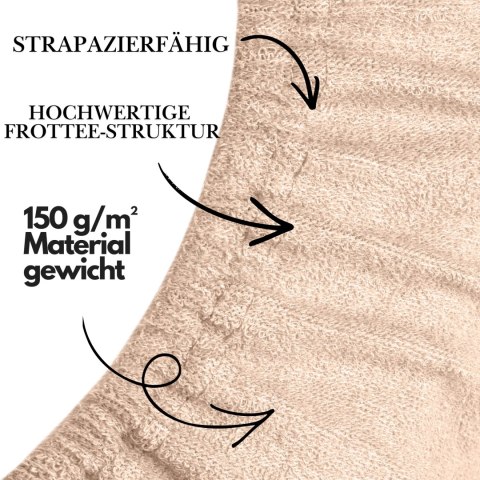 Vypasované froté prostěradlo Hellcreme 140x200 cm