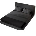 Vypasované froté prostěradlo Schwarz 100x200 cm