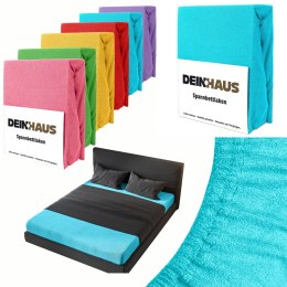 Vypasované froté prostěradlo Türkis 180x200 cm
