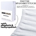 Vypasované froté prostěradlo Weiß 200x220 cm